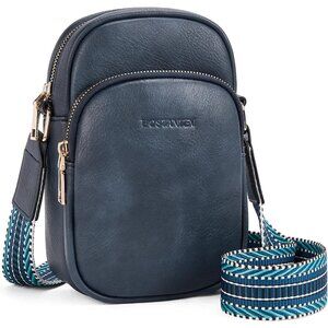 Small Crossbody Bags for Women Designer Zip Cell Phone Purse Shoulder bag Blue